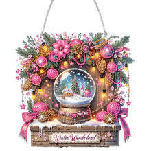 Load image into Gallery viewer, Christmas-Wooden Single Side Diamond Pendant