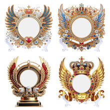 Load image into Gallery viewer, Angel Wings-Diamond Compact Makeup Mirror