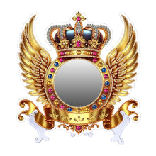 Load image into Gallery viewer, Angel Wings-Diamond Compact Makeup Mirror