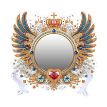 Load image into Gallery viewer, Angel Wings-Diamond Compact Makeup Mirror