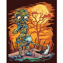 Load image into Gallery viewer, Halloween-Full Round Diamond Painting-40x50cm