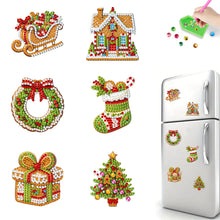 Load image into Gallery viewer, 6Pcs/Set Christmas-Diamond Painting Magnet Refrigerator