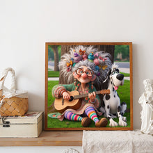 Load image into Gallery viewer, Funny Grandma-Full Round Diamond Painting-40x40cm