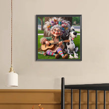 Load image into Gallery viewer, Funny Grandma-Full Round Diamond Painting-40x40cm