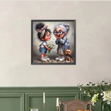 Load image into Gallery viewer, Funny Grandma-Full Round Diamond Painting-40x40cm