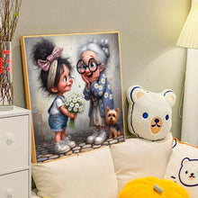 Load image into Gallery viewer, Funny Grandma-Full Round Diamond Painting-40x40cm