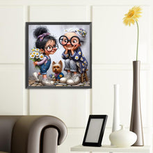Load image into Gallery viewer, Funny Grandma-Full Round Diamond Painting-40x40cm