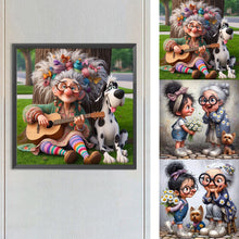 Load image into Gallery viewer, Funny Grandma-Full Round Diamond Painting-40x40cm
