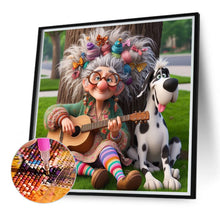 Load image into Gallery viewer, Funny Grandma-Full Round Diamond Painting-40x40cm