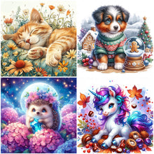 Load image into Gallery viewer, Christmas-Full Round Diamond Painting-40x40cm