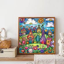 Load image into Gallery viewer, Butterfly Flower Clusters-Full Round Diamond Painting-30x30cm