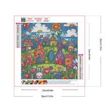 Load image into Gallery viewer, Butterfly Flower Clusters-Full Round Diamond Painting-30x30cm