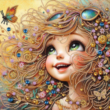 Load image into Gallery viewer, Girl-Partial Special Diamond Painting-40x40cm