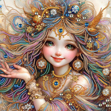 Load image into Gallery viewer, Girl-Partial Special Diamond Painting-40x40cm