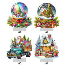 Load image into Gallery viewer, Christmas-Single Side Drill-Acrylic Diamond Desktop Ornament