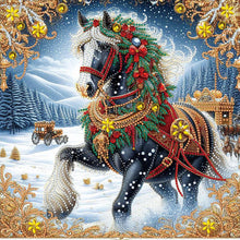 Load image into Gallery viewer, Xmas Horse-Partial Special Diamond Painting-40x40cm