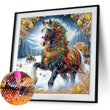 Load image into Gallery viewer, Xmas Horse-Partial Special Diamond Painting-40x40cm