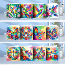 Load image into Gallery viewer, 12Pcs/Set Hummingbird Butterfly Dragonfly-Diamond Greeting Cards