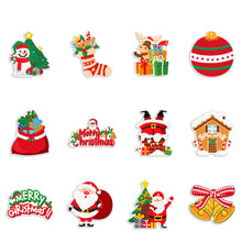 Load image into Gallery viewer, 12Pcs/Set Christmas-Single Side Drill-Diamond Pendant