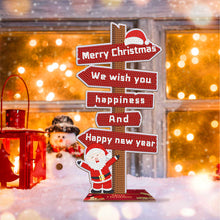 Load image into Gallery viewer, Christmas-Wooden Sign Diamond Painting Desktop