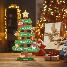 Load image into Gallery viewer, Christmas-Wooden Sign Diamond Painting Desktop