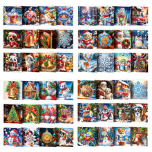 Load image into Gallery viewer, 12Pcs/Set Christmas-Diamond Greeting Cards