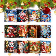 Load image into Gallery viewer, 12Pcs/Set Christmas-Diamond Greeting Cards
