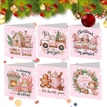 Load image into Gallery viewer, 2/6/12Pcs/Set Christmas-Diamond Greeting Cards
