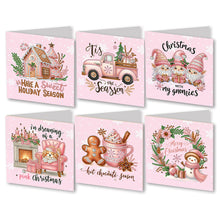 Load image into Gallery viewer, 2/6/12Pcs/Set Christmas-Diamond Greeting Cards