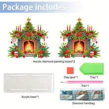 Load image into Gallery viewer, Christmas-Double Sided Drill-Acrylic Towel Storage Rack