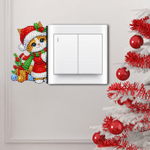 Load image into Gallery viewer, 4Pcs/Set Christmas-DIY Diamond Wall Switch Sticker