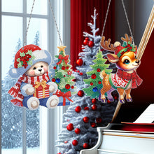 Load image into Gallery viewer, 3Pcs/Set Christmas-Single Side Drill-Christmas Tree Pendant