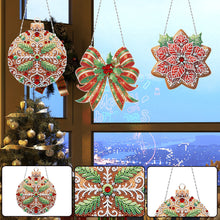 Load image into Gallery viewer, 3Pcs/Set Christmas-Single Side Drill-Christmas Tree Pendant