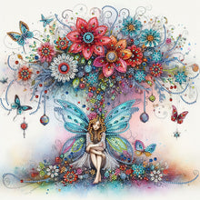 Load image into Gallery viewer, Flower Fairy-Partial Special Diamond Painting-40x40cm