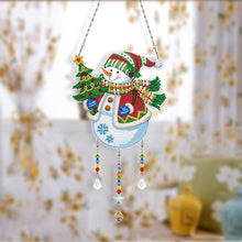Load image into Gallery viewer, Christmas-SunCatcher Window Hanging Diamond Wind Chimes