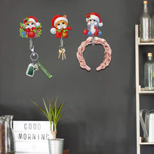 Load image into Gallery viewer, 6Pcs/Set Christmas-Diamond Art Craft Wall Hooks