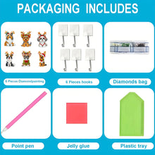 Load image into Gallery viewer, 6Pcs/Set Christmas-Diamond Art Craft Wall Hooks