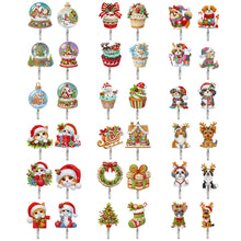 Load image into Gallery viewer, 6Pcs/Set Christmas-Diamond Art Craft Wall Hooks