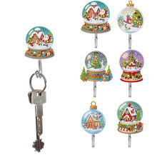 Load image into Gallery viewer, 6Pcs/Set Christmas-Diamond Art Craft Wall Hooks