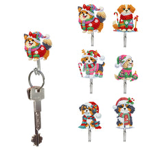 Load image into Gallery viewer, 6Pcs/Set Christmas-Diamond Art Craft Wall Hooks