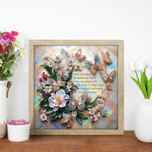 Load image into Gallery viewer, Butterfly Flower-Partial Special Diamond Painting-30x30cm