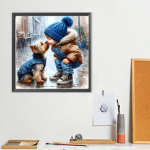Load image into Gallery viewer, Dog-Full Round Diamond Painting-40x40cm
