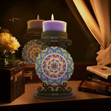 Load image into Gallery viewer, Mandala-Diamond Candle Holder-Diamond Desktop Ornament
