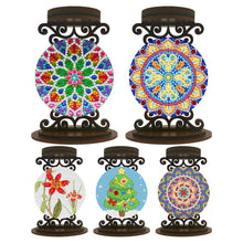 Load image into Gallery viewer, Mandala-Diamond Candle Holder-Diamond Desktop Ornament