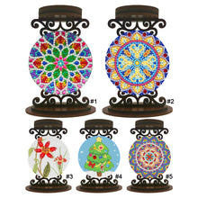Load image into Gallery viewer, Mandala-Diamond Candle Holder-Diamond Desktop Ornament