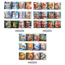 Load image into Gallery viewer, 12Pcs/Set Christmas-Diamond Greeting Cards