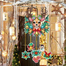 Load image into Gallery viewer, Christmas-SunCatcher Window Hanging Diamond Wind Chimes