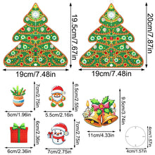 Load image into Gallery viewer, Christmas-SunCatcher Window Hanging Diamond Wind Chimes