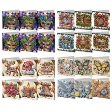 Load image into Gallery viewer, 6Pcs/Set Christmas-Diamond Greeting Cards