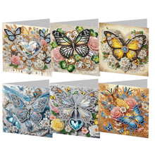 Load image into Gallery viewer, 6Pcs/Set Christmas-Diamond Greeting Cards
